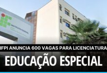 Garanta sua vaga no Curso de Licenciatura em Educação Especial e Inclusiva EAD oferecida pelo IFPI: São 600 vagas! Corra!