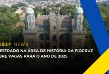 Mestrado em História das Ciências e da Saúde (Fiocruz). Inscrições abertas até 17/01/2025! 15 vagas gratuitas para o ano de 2025