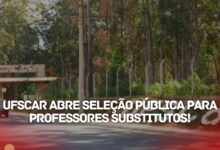 Inscrições abertas para Professor Substituto na UFSCar! 51 vagas em diversas áreas. Remuneração atrativa e benefícios. Inscreva-se até 29/11!