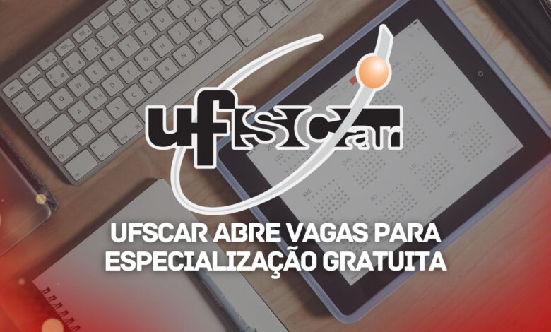 UFSCar anuncia que vai abrir inscrições para o curso de Especialização Gratuito para Graduados com 300 vagas em todo o Estado! Confira!