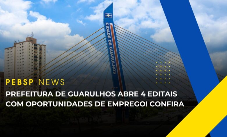 Prefeitura de Guarulhos anuncia concursos públicos em diversas áreas com inscrições abertas até 21 de novembro! Confira!