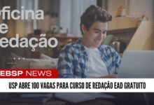 Curso de Redação EAD gratuito da FFLCH-USP! Aprimore sua escrita com a metodologia da USP. Inscrições até 06/01. Vagas limitadas! Sorteio!