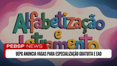 Inscrições abertas para a pós-graduação em Alfabetização e Letramento EAD na UEPG! Universidade Estadual libera 100 vagas GRATUITAS!