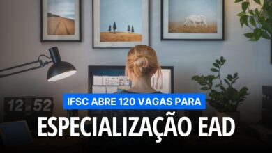 Especialização em Tecnologias para Educação! Inscrições abertas até 13/12 para curso gratuito (EAD) no IFSC. Seleção por sorteio!