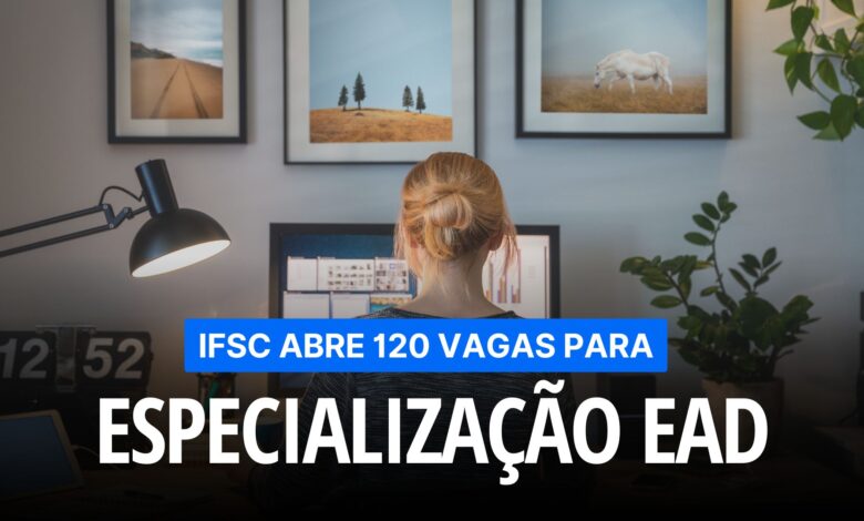 Especialização em Tecnologias para Educação! Inscrições abertas até 13/12 para curso gratuito (EAD) no IFSC. Seleção por sorteio!