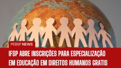 IFSP abre inscrições para Especialização em Educação em Direitos Humanos! 20 vagas, curso gratuito (Lato Sensu). Inscrições até 05/01/2025.