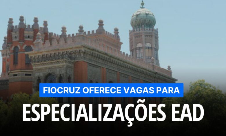 Inscrições abertas até 30/12! Aprimore sua carreira com as especializações EAD da Fiocruz em Educação Permanente e Tecnologias Educacionais.