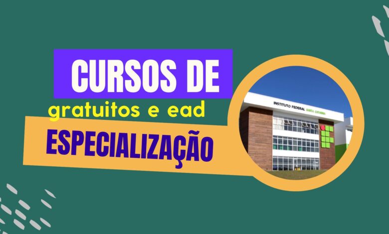 3 especializações oferecidas pelo IFSC: Mais de 200 vagas com inscrições até amanha (13)! São diversas opções! Confira agora!