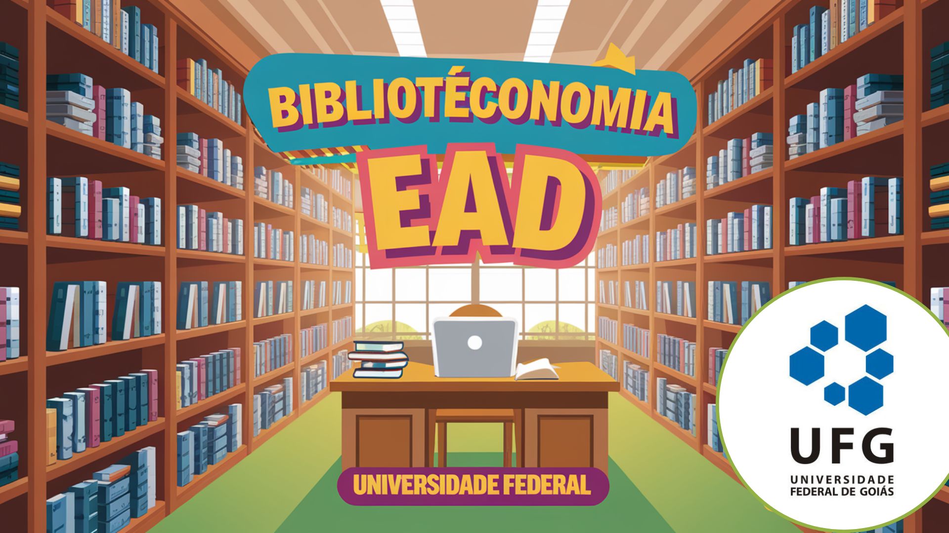 Bacharelado em Biblioteconomia EAD - UFG! Inscrições abertas! Curso gratuito, online e com excelentes oportunidades de carreira. Inscreva-se!