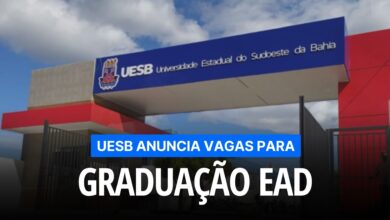 Universidade Estadual - UESB anuncia inscrições para 3 Cursos de Graduação de Licenciatura e Tecnologia EAD GRATUITOS! Inscrições em breve!