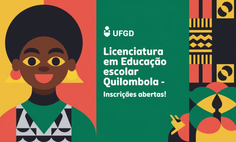 22 vagas para Licenciatura em Educação Escolar Quilombola (UFGD)! Inscrições abertas até 31/01/2025. Graduação com bolsa da CAPES (R$700).