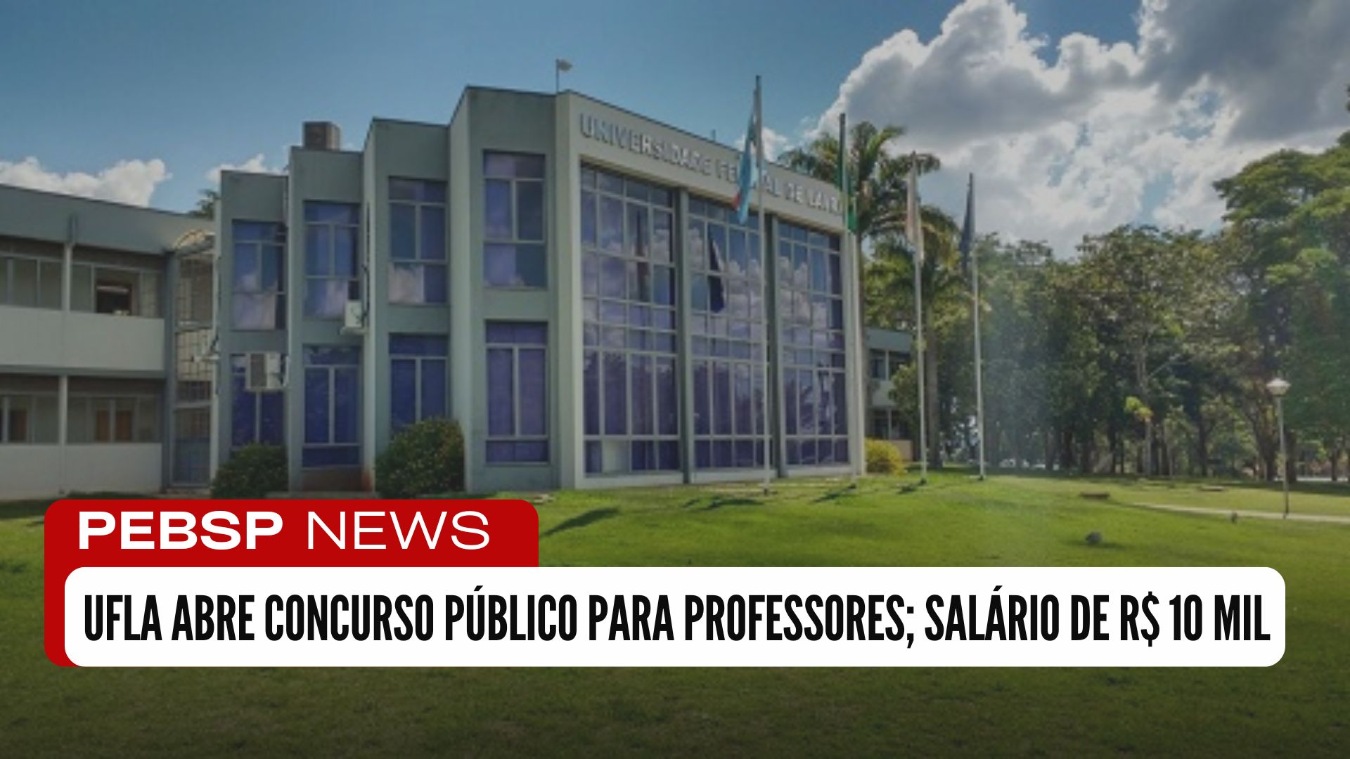 Concurso UFLA 2024: Inscrições abertas! 20 vagas em diversas áreas para Professores do Magistério Superior com salários de até R$ 10 mil.