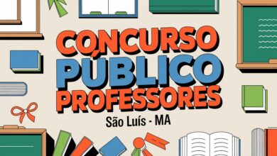 Concurso Público São Luís - MA: Edital aberto para 600 vagas de professores. Inscrições até 04/02. Salários de R$3.121,19 a R$6.242,40.