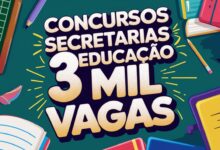 4 Secretarias de Educação oferecem mais de 3 mil vagas em Concursos e Processos Seletivos para Professores e Profissionais da Educação