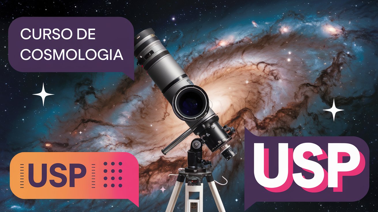 USP encerra HOJE as Inscrições para Curso Gratuito de Cosmologia para os amantes do Universo! Não perca e garanta já sua vaga!