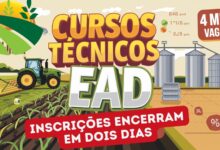 SENAR encerra inscrições para mais de 4 mil vagas em 6 cursos técnicos gratuitos e EAD em dois dias! Garanta sua vaga agora!