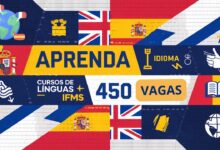 Aproveite! Inscrições abertas até 15/01 para cursos gratuitos de idiomas no IFMS. 450 vagas em Espanhol, Inglês e Libras. Inscreva-se já