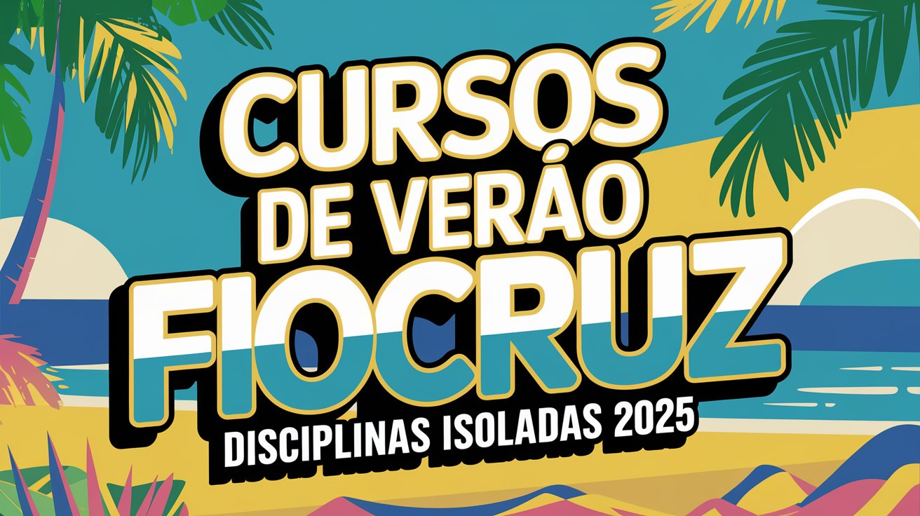 Inscrições abertas! Cursos de Verão 2025 e disciplinas do 1º semestre na Ensp - Fiocruz. Vagas limitadas! Inscreva-se até 10/01