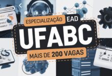 Universidade Federal do ABC - UFABC inscreve para Curso de Especialização EAD em Tecnologia da Informação - TI com 210 vagas.