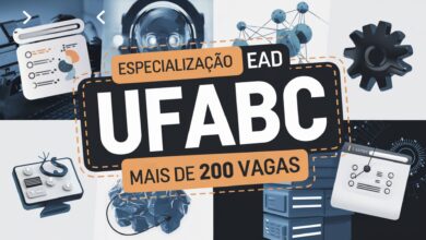 Universidade Federal do ABC - UFABC inscreve para Curso de Especialização EAD em Tecnologia da Informação - TI com 210 vagas.