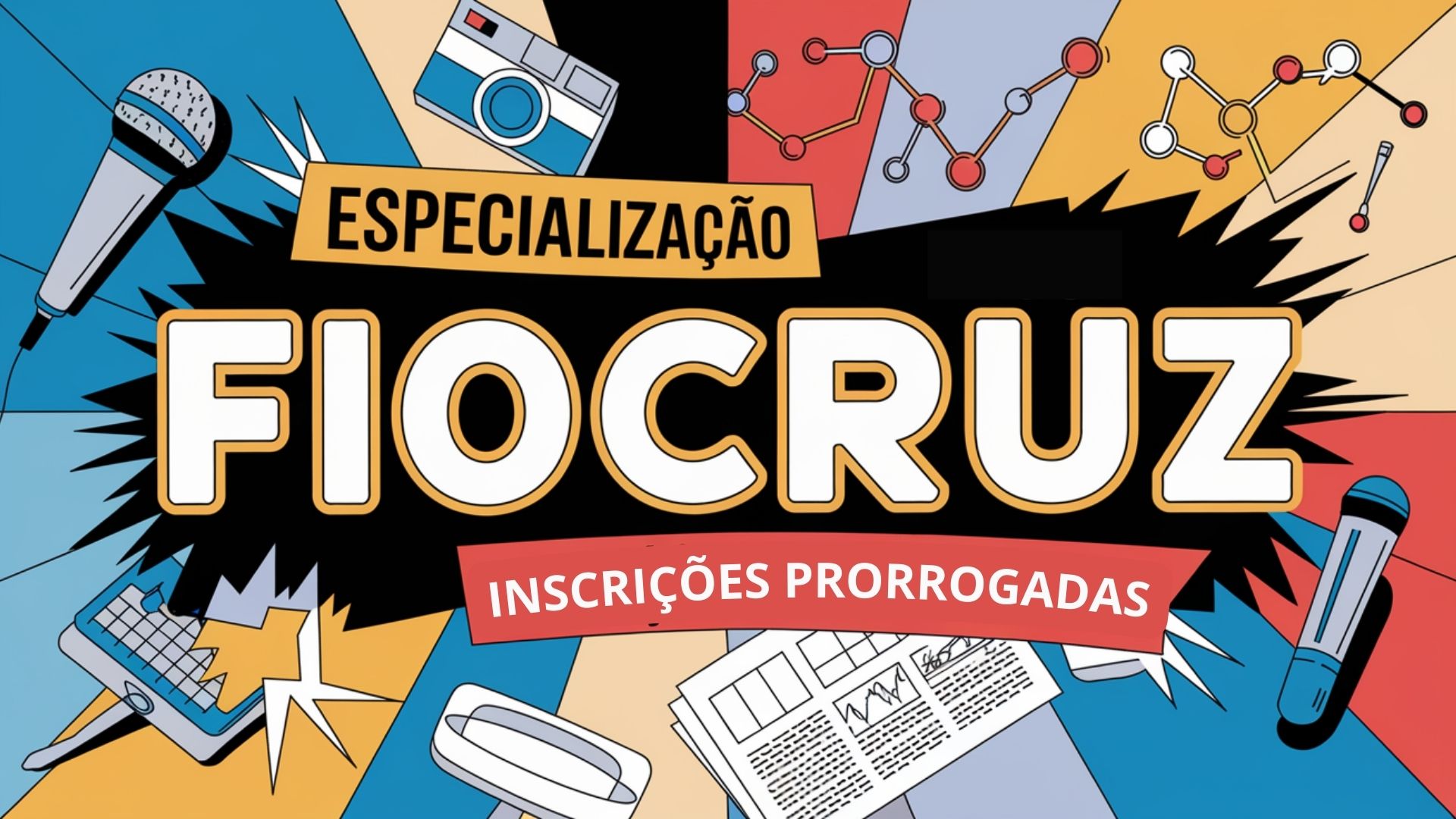 Fiocruz abre 20 vagas para Pós-Graduação em Divulgação Científica 2025. Curso gratuito com aulas presenciais no Rio. Inscrições até 10/01.