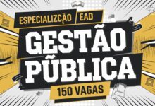 Inscreva-se até amanhã no curso de Gestão Pública EAD da UFPB e impulsione sua carreira! São 150 vagas GRATUITAS! Aproveite!