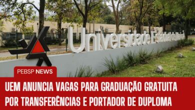 A Universidade Estadual de Maringá (UEM) abre inscrições para o Processo Especial de Ingresso 2025! Diversas vagas em graduação presencial e EaD.