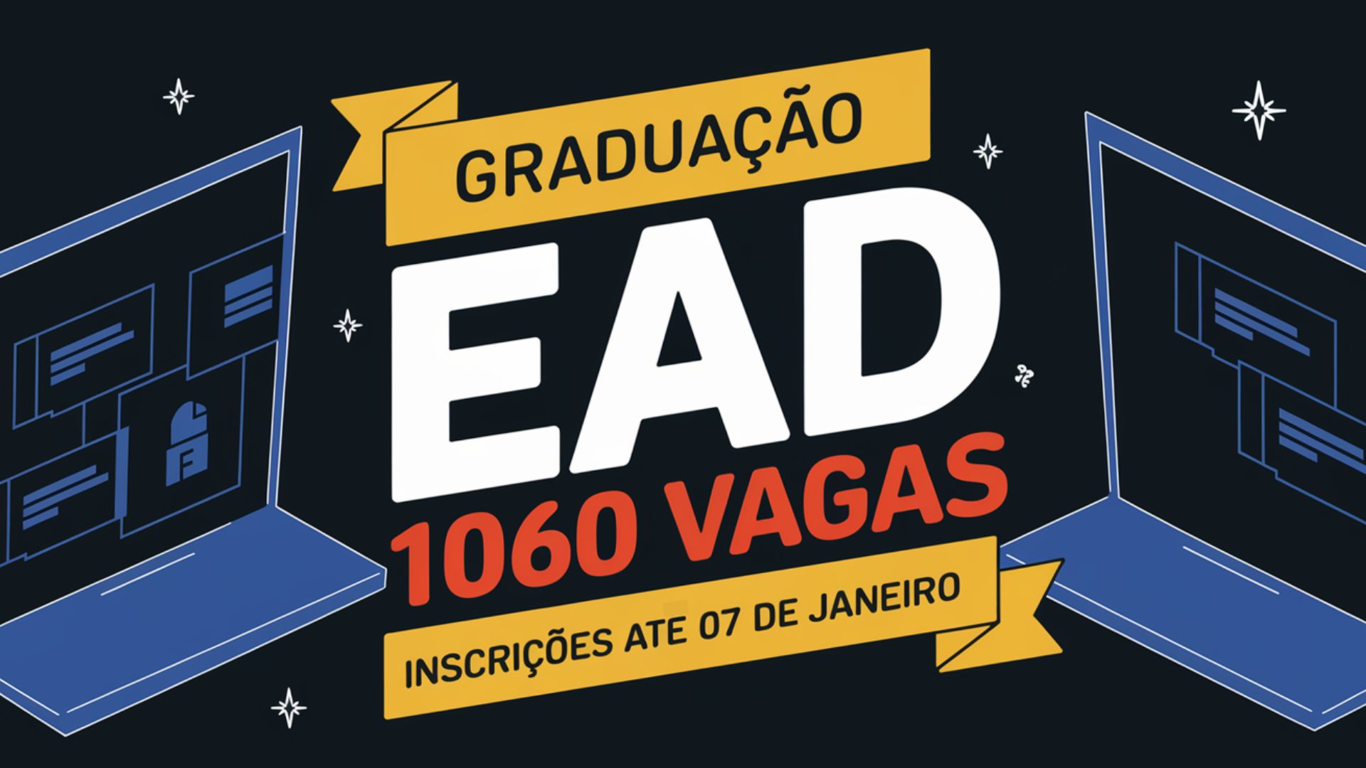 Última chance! Inscrições para o Processo Seletivo UAB UNCISAL 2025 encerram amanhã! 1060 vagas em cursos EAD. Inscreva-se!