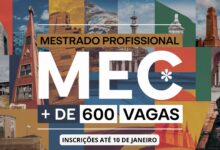 Mestrado Profissional do MEC encerra inscrições amanhã (10). São mais de 600 vagas em todo o Brasil! Confira detalhes e inscreva-se!