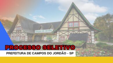 Trabalhe na Prefeitura de Campos do Jordão - SP: Processo Seletivo ABERTO para contratação para a Secretaria da Educação.