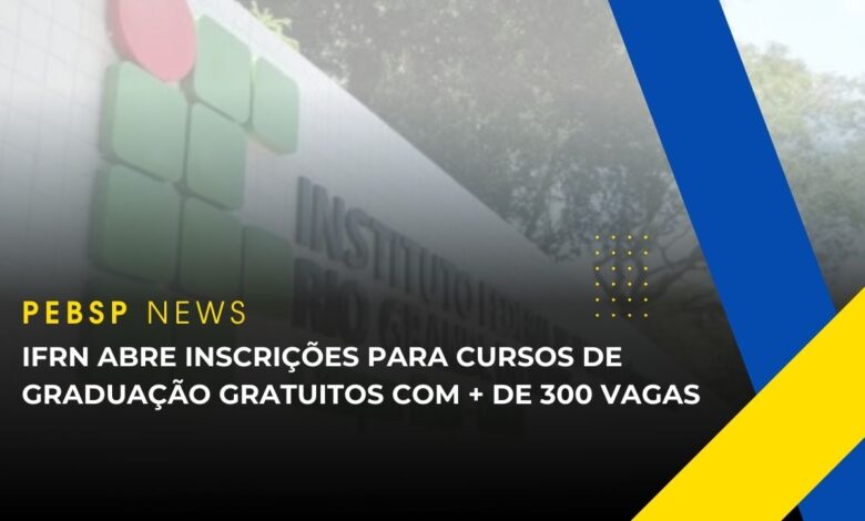 IFRN abre inscrições para cursos superiores de Graduação 2025 com 358 vagas em diversas áreas. Confira prazos, critérios e como participar!