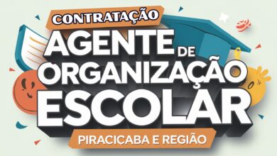 Vagas abertas para Agente de Organização Escolar na Diretoria de Ensino de Piracicaba. Salário de R$ 1.640,00. Inscreva-se até 10/03/2025.