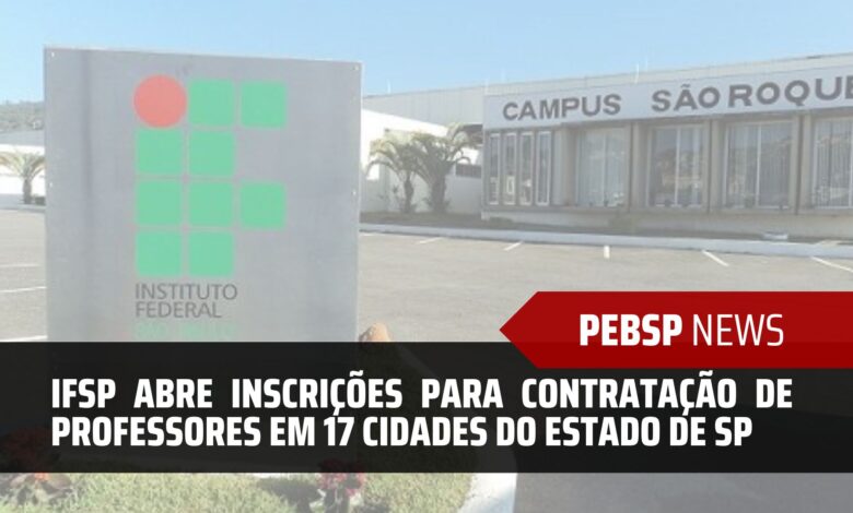 IFSP abre 38 vagas para professores substitutos em diversas áreas. Inscrições até 26/02/2025. Salários de até R$ 6.356,02. Confira o edital!