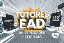 2 Universidades Federais abrem inscrições para Contratação de Tutores EAD para Cursos de Qualificação! São 140 vagas com salários de R$ 1100