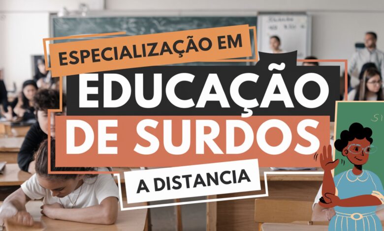 Especialização EAD em Educação de Surdos na UFJF! 150 vagas. Inscreva-se até 28/02 e impulsione sua carreira na inclusão.