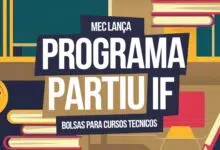 MEC lança o Partiu IF, um programa que amplia o acesso à educação técnica para jovens da rede pública com bolsas de R$ 200 mensais. Confira