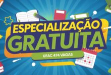 Especialização EAD na UFAC: três especializações EAD com 474 vagas em oito polos. Inscrições abertas até 28 de março. Confira requisitos!