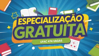 Especialização EAD na UFAC: três especializações EAD com 474 vagas em oito polos. Inscrições abertas até 28 de março. Confira requisitos!