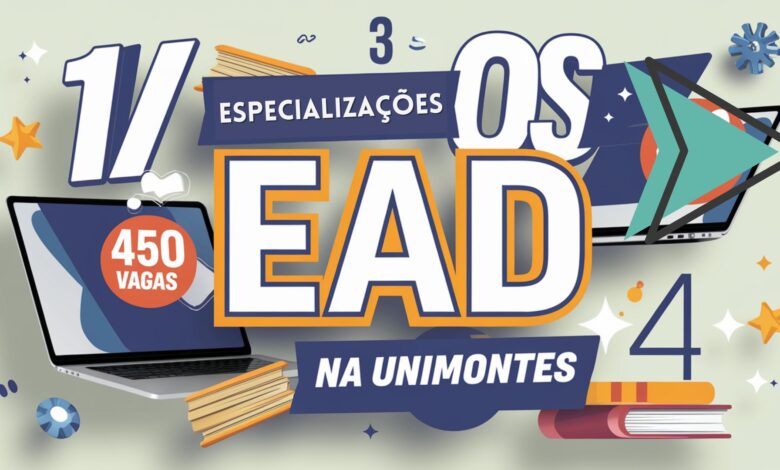 Unimontes oferece 450 vagas gratuitas para 3 Especializações EaD. Inscrições abertas até 14/03/2025. Confira os cursos e requisitos!