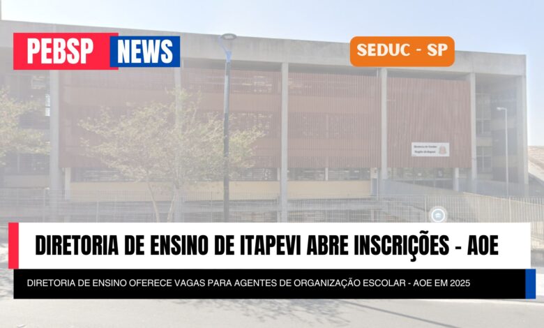 Participe do processo seletivo para Agentes de Organização Escolar em Itapevi. Vagas temporárias e inscrições gratuitas até 20/03/2025.